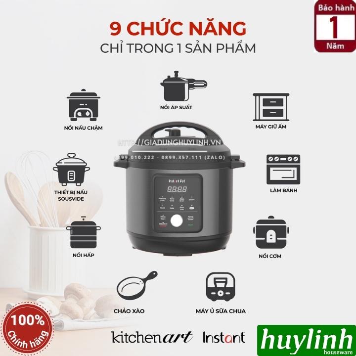 Nồi áp suất điện tử đa năng Instant POT ESSENTIAL 60 - 9-in-1 - 5.7 lít - Hàng chính hãng