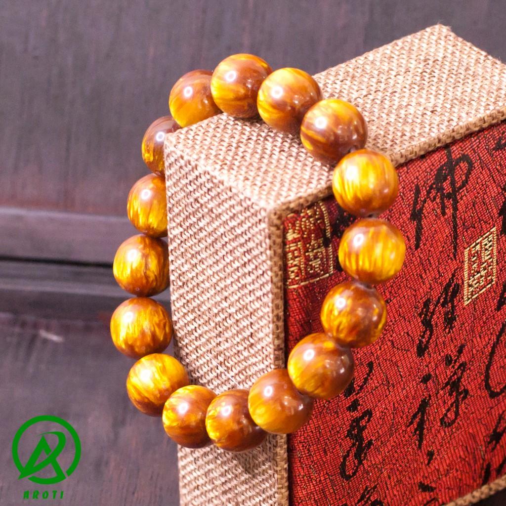 Vòng phong thủy gỗ hải liễu 14 ly - Hợp mệnh Kim - Thủy - Mộc V204-14
