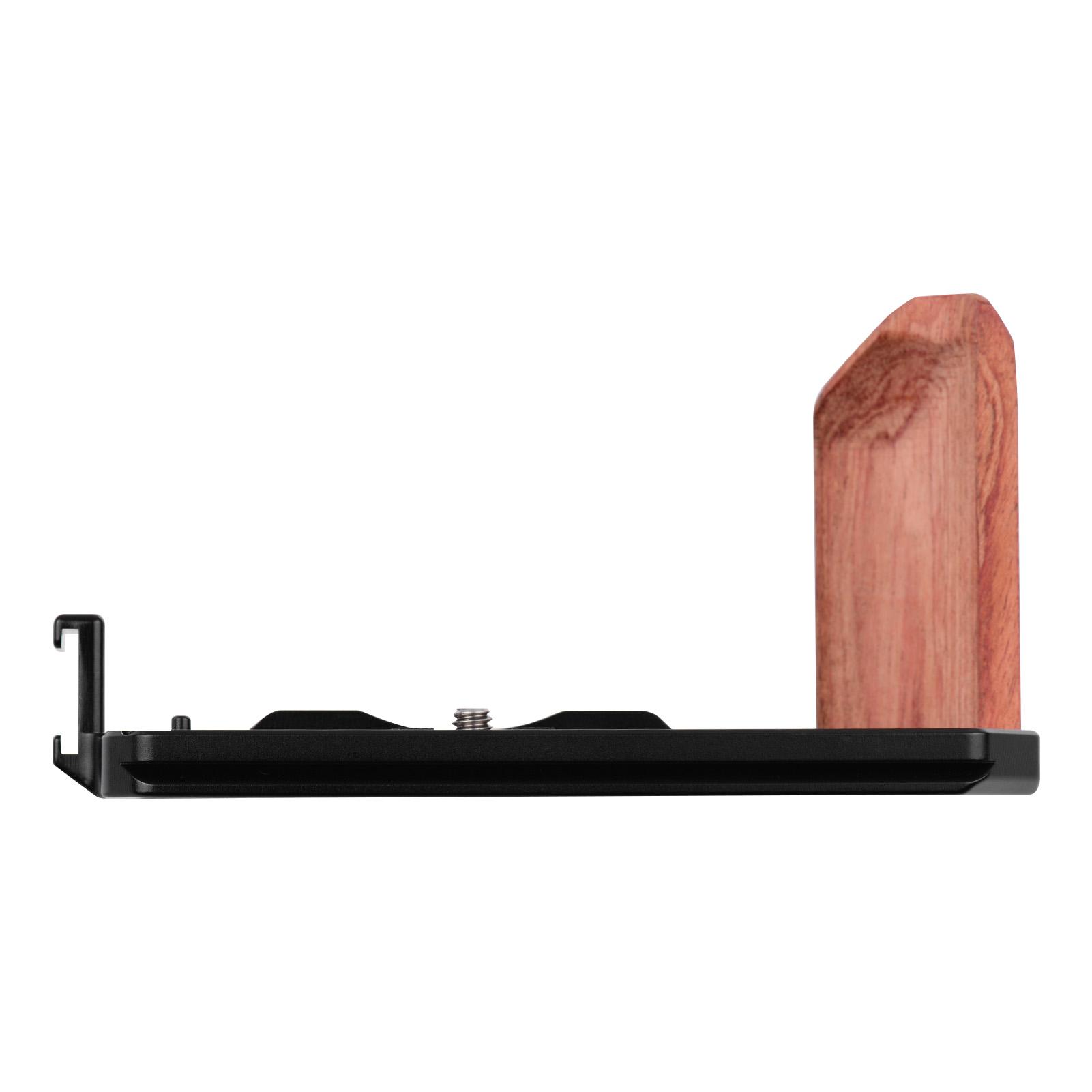 Tấm gắn L 1/4 3/8 Tay cầm bằng gỗ Thay thế cho FujiFilm