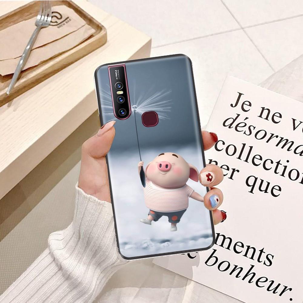 Ốp lưng dành cho ViVo Y55 Viền dẻo TPU hình Heo Con Dễ Thương
