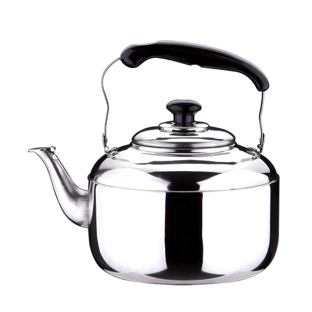 2x Stainless Steel Whistling Tea Kettle Coffee Kitchen Stovetop Induction 5L