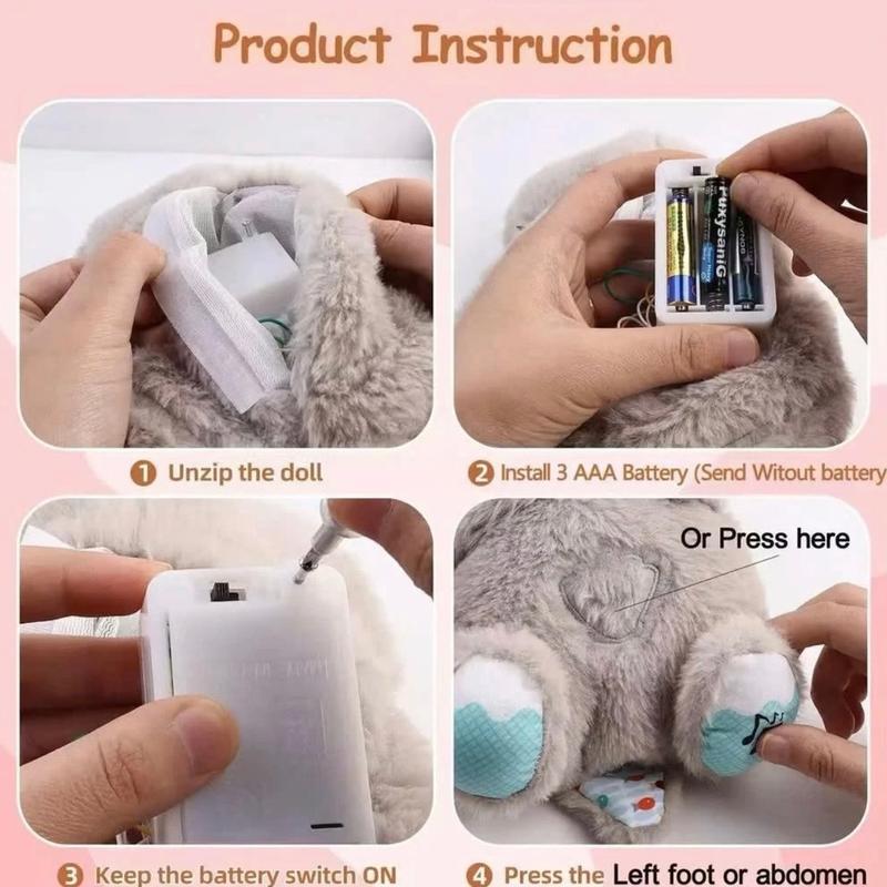 Gấu Nhịp Thở Ngủ Gấu Koala Bông Nhịp Thở Mô Phỏng Hít Thở Ánh Sáng Âm Thanh Giúp Vào Giấc Ngủ Nhanh - Voi