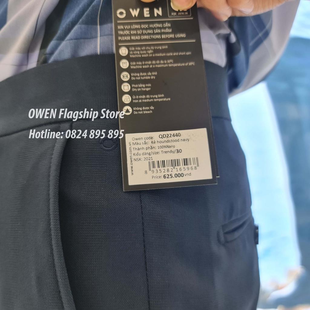 OWEN - Quần âu nam công sở dáng TRENDY sợi NANO mã QD22440