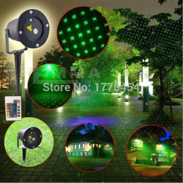 Đèn trang trí sân vườn laser light nhiều màu
