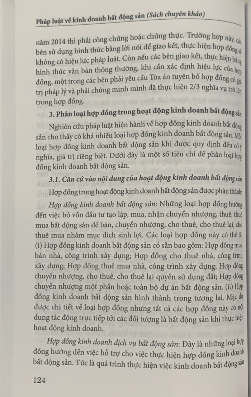 Pháp luật về kinh doanh bất động sản (Sách chuyên khảo)