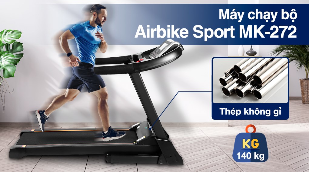 Máy chạy bộ Airbike Sport - Hàng chính hãng