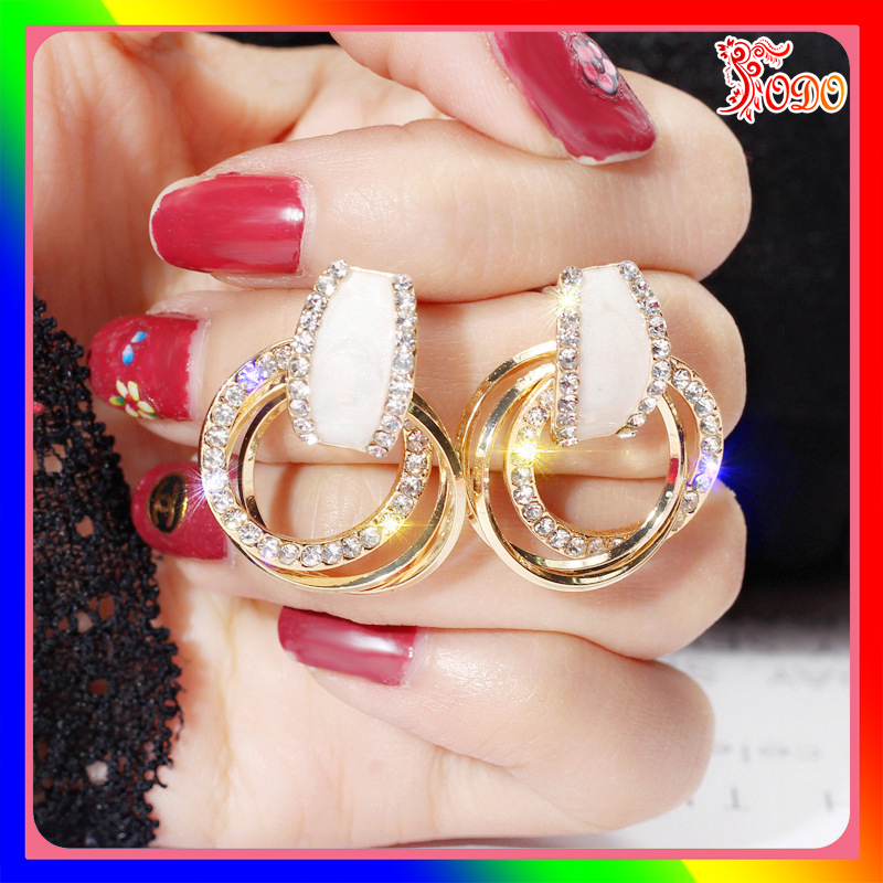 Bông tai kiểu trẻ trung kiểu dáng xu hướng mới phong cách cá tính DU965 thích hợp đi học - [Thời Trang ToDo]