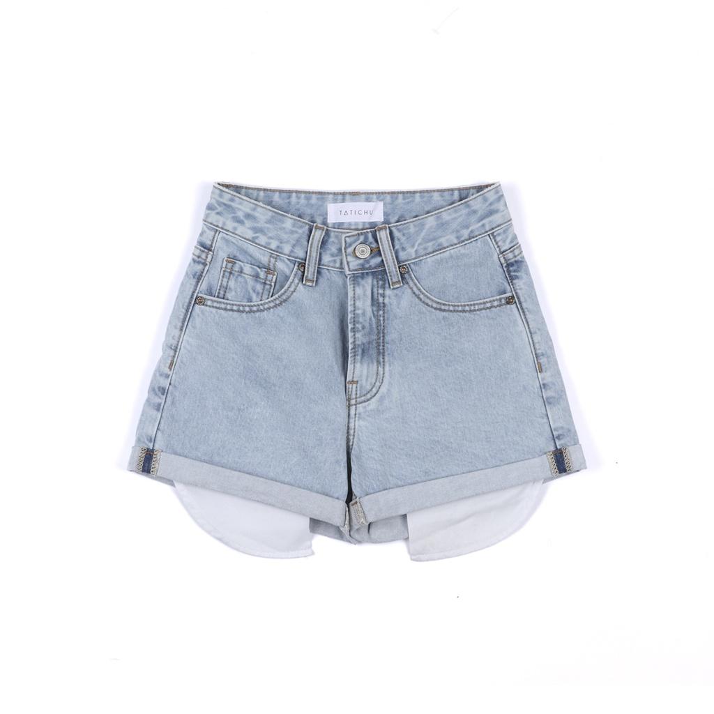 TATICHU - Quần Short Jean xăn lai - Roll Hem Denim Mom Shorts