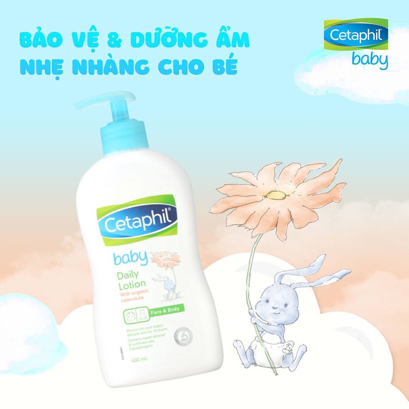 Sữa Dưỡng Thể Dịu Lành Cho Bé Cetaphil Baby Lotion With Organic Calendula 400ml