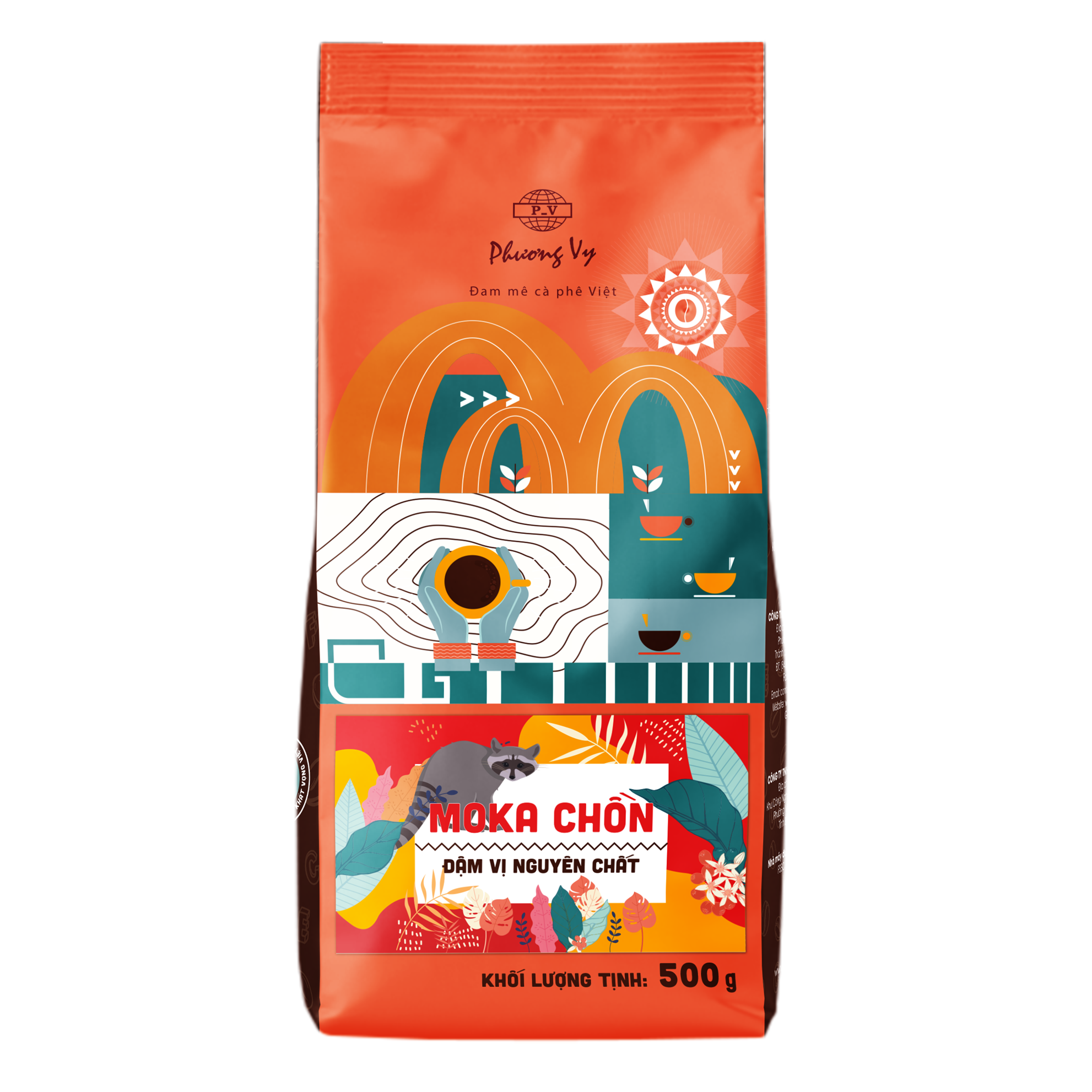 Cà Phê Gu Nguyên Chất - Moka Chồn - 500g - Phương Vy Coffee