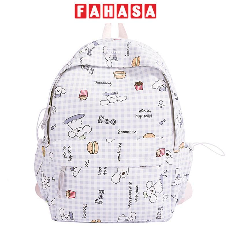 Ba Lô Thời Trang Checkered Dog - Omaska 1968# - Màu Xám