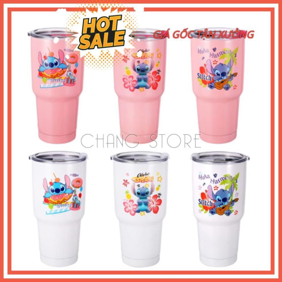 Cốc Giữ Nhiệt Thái Lan 900ml Chống Trào Tiện Lợi + Tặng Kèm Full Bộ Phụ Kiện Ống Hút Tái Sử Dụng Và Túi Đựng