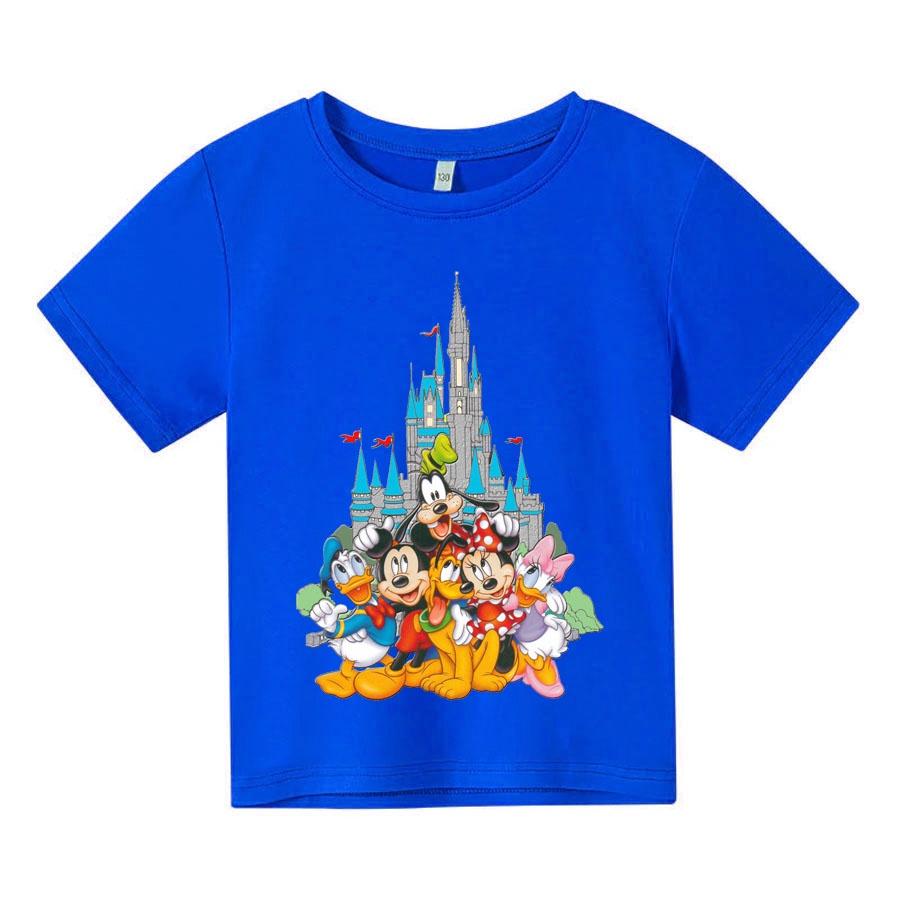 Áo thun cho bé, Áo thun trẻ em CARTOON, 4 màu, có size người lớn, Anam Store