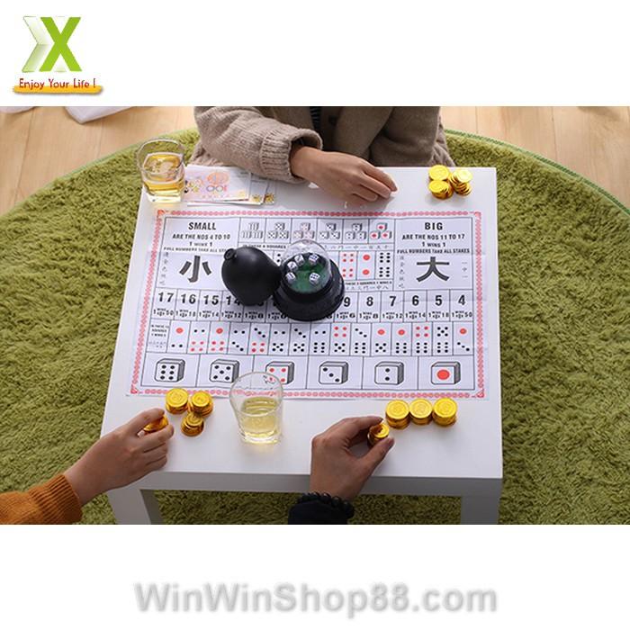 Bộ Máy lắc xí ngầu Beer Club &amp; Xí ngầu uống bia tiếng Việt