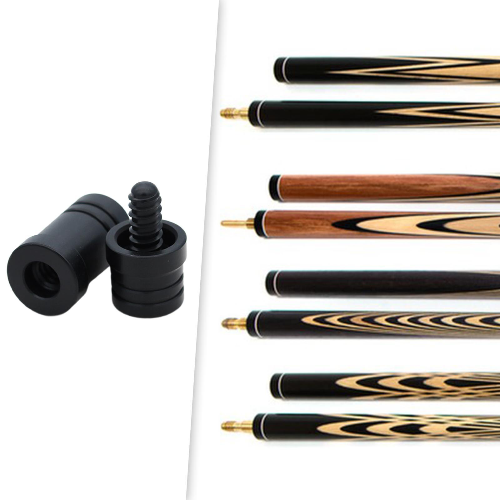 Billiard Cue Joint Protector Black Ergonomic Design Joint Protectors for Pool Cue Billiards Sticks, Pool Cue Sticks Protectors