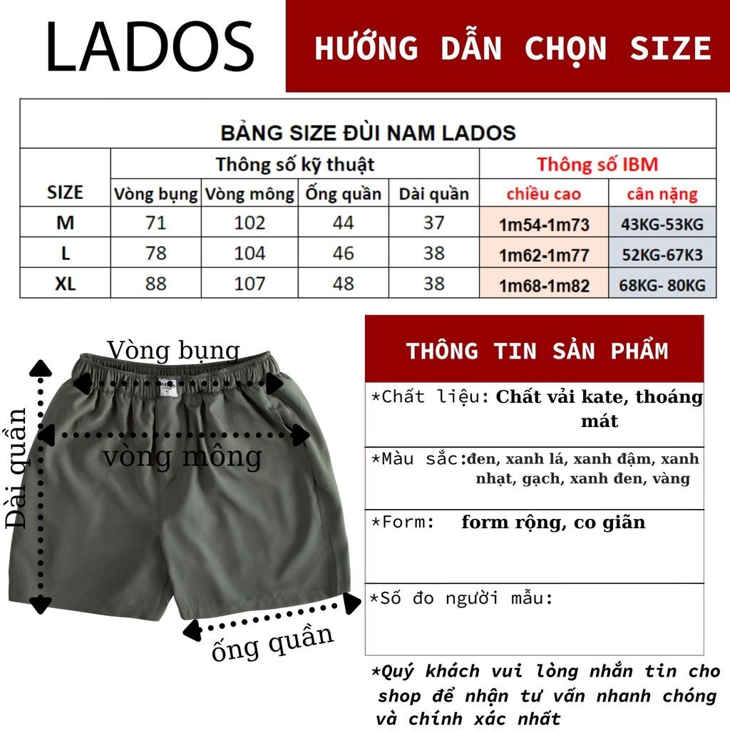 Quần đùi kate nam trơn co giãn có túi LADOS - 4071 thoáng mát, nhiều màu sắc lựa chọn