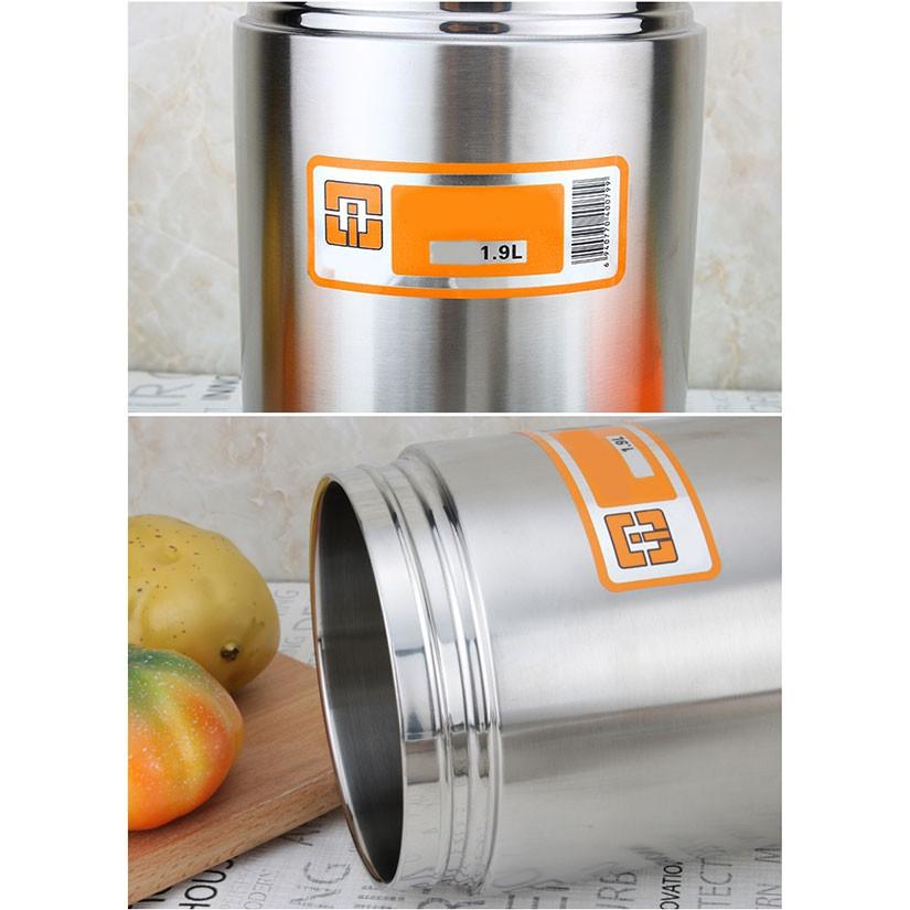 CaMen Hộp Đựng Cơm Giữ Nhiệt Inox 304 1400Ml 3 ngăn Chống Tràn