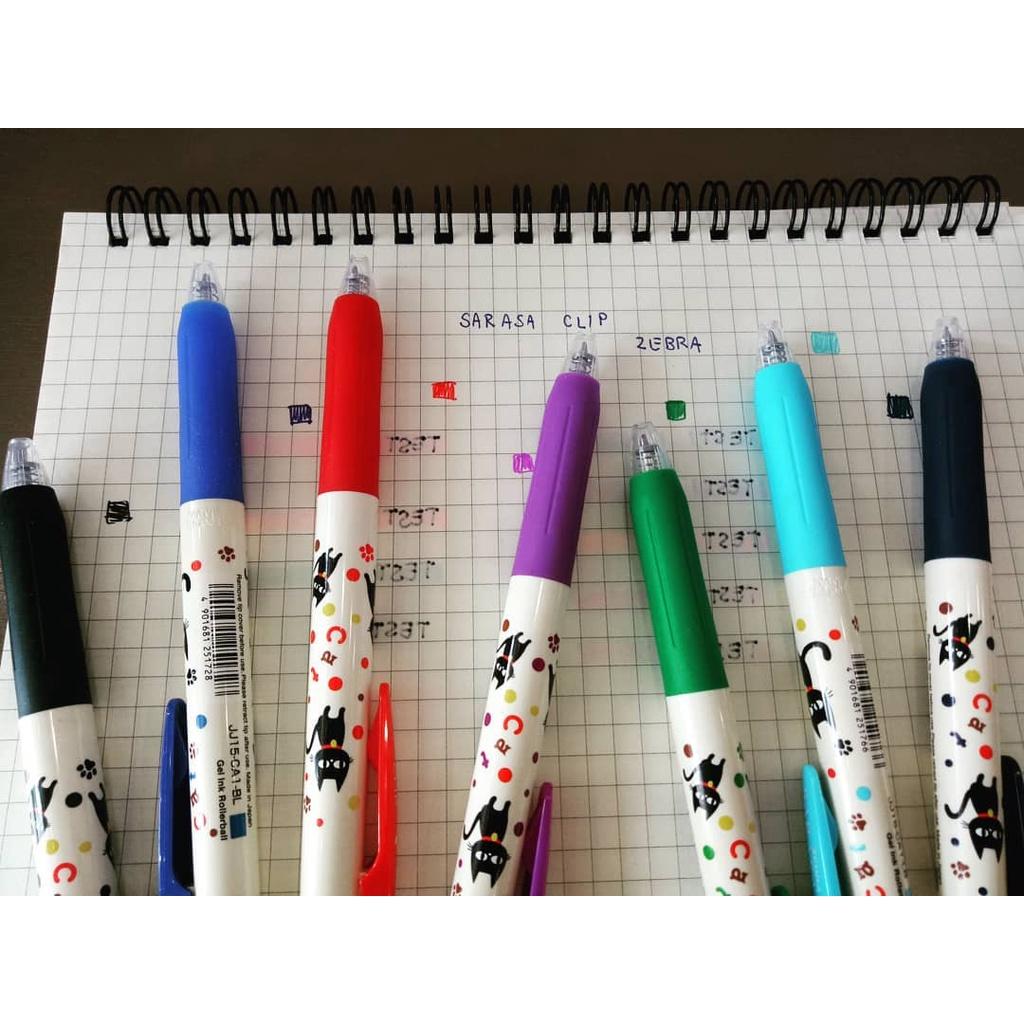 Viết Gel Sarasa Clip CAT FRIENDS 0.5mm - Zebra Nhật Bản
