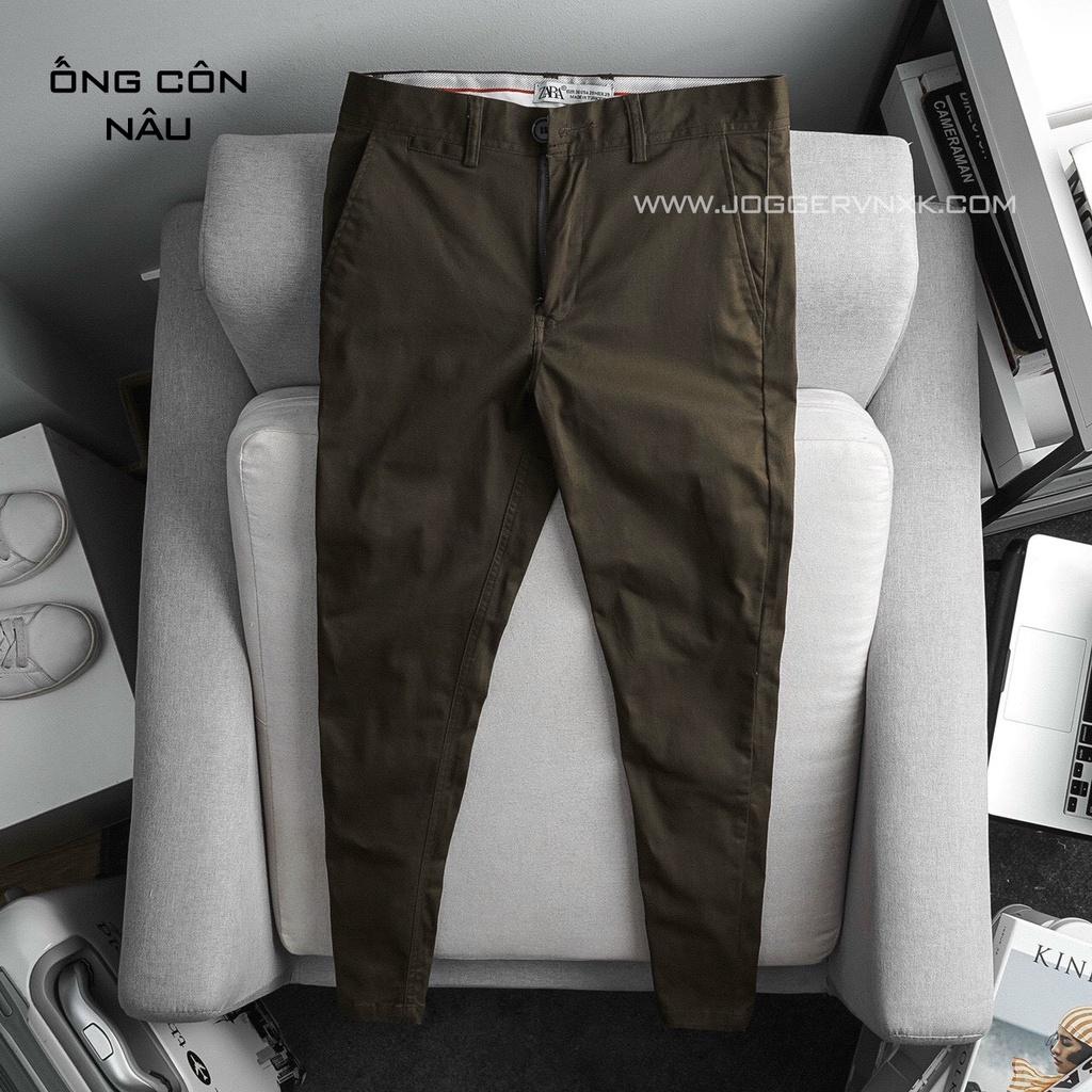 Quần Ống Côn, Quần Kaki Nam Nữ Ôm Dáng - Kaki Cao Cấp Za.r