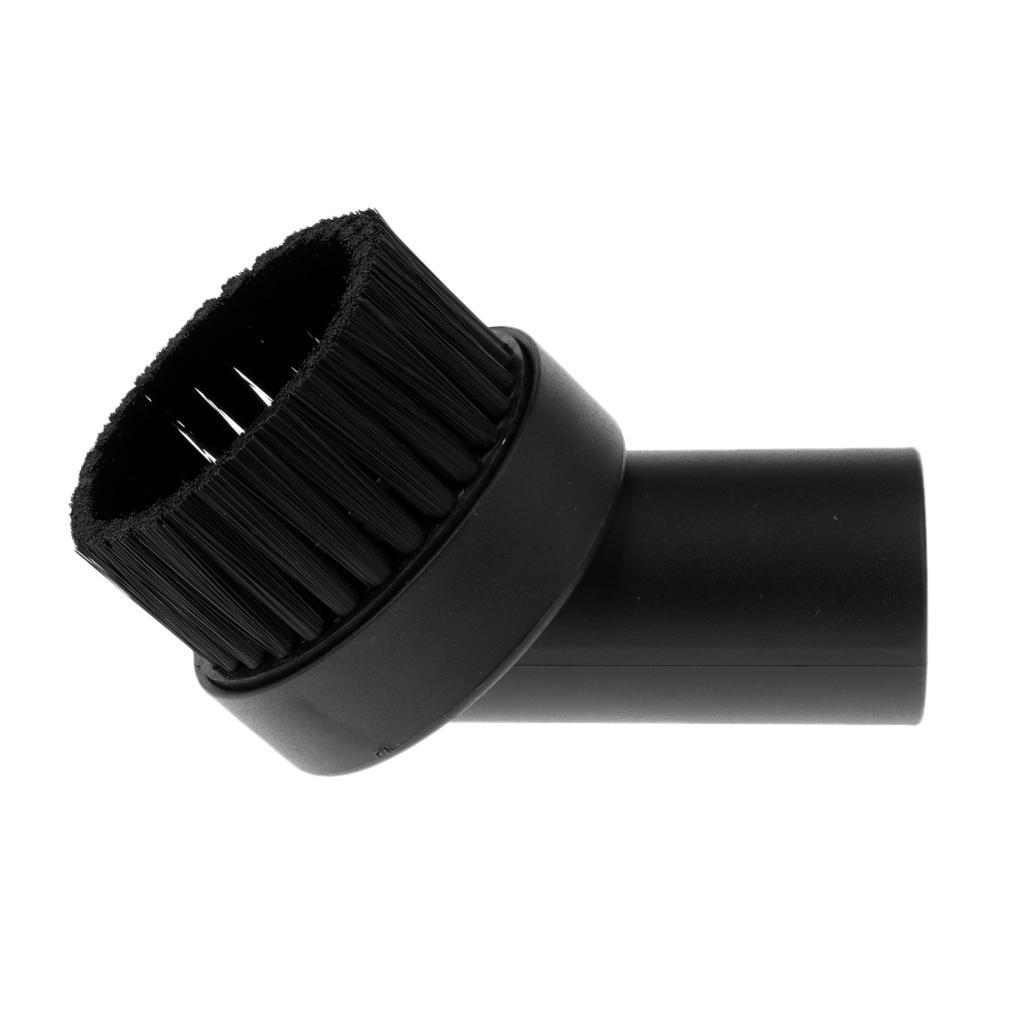 2X 32mm/1.25" Dia. Round Vacuum Bristle Brush Dust Brush Short_25mm Bristle