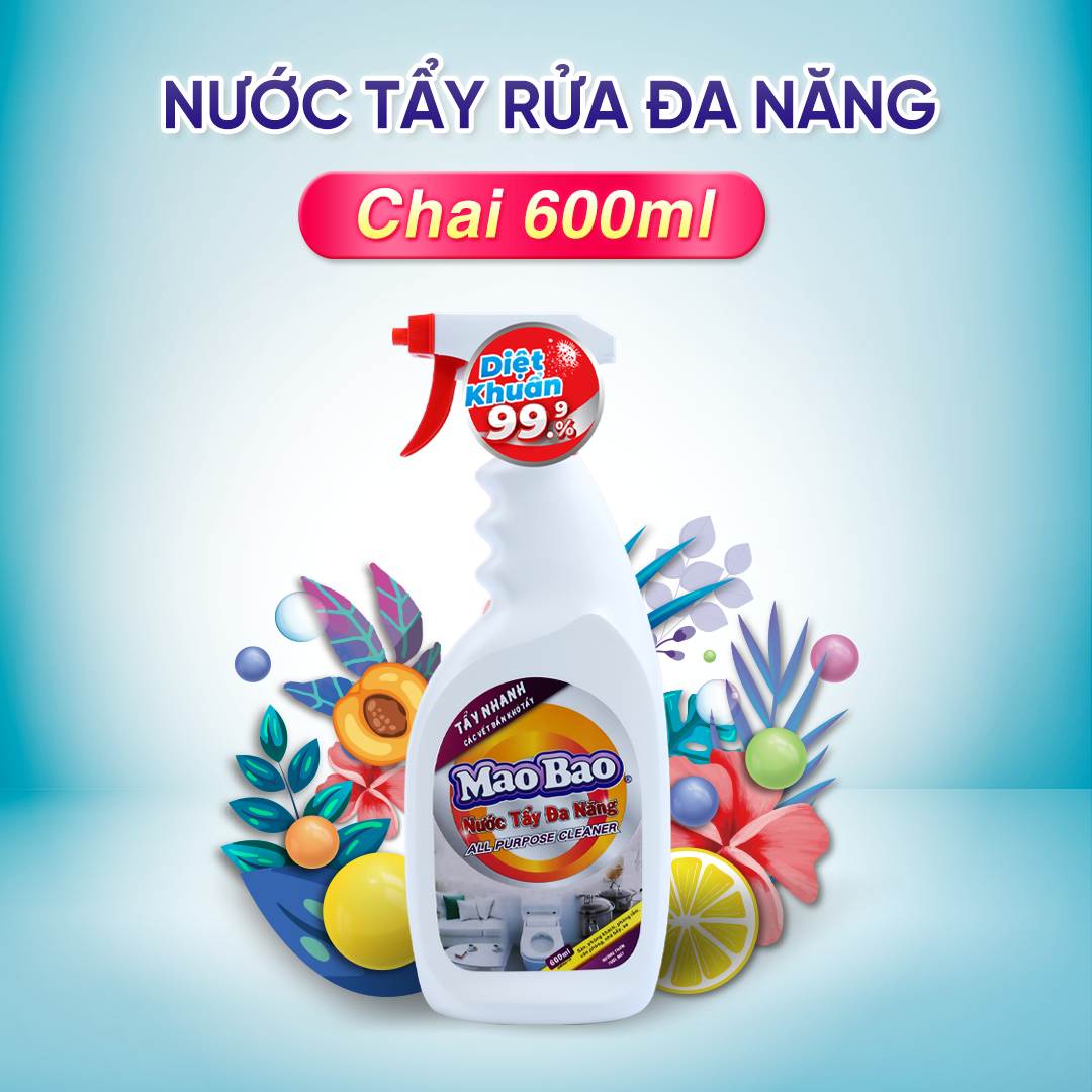 Nước Tẩy Đa Năng Kháng Khuẩn Mao Bao 600ml