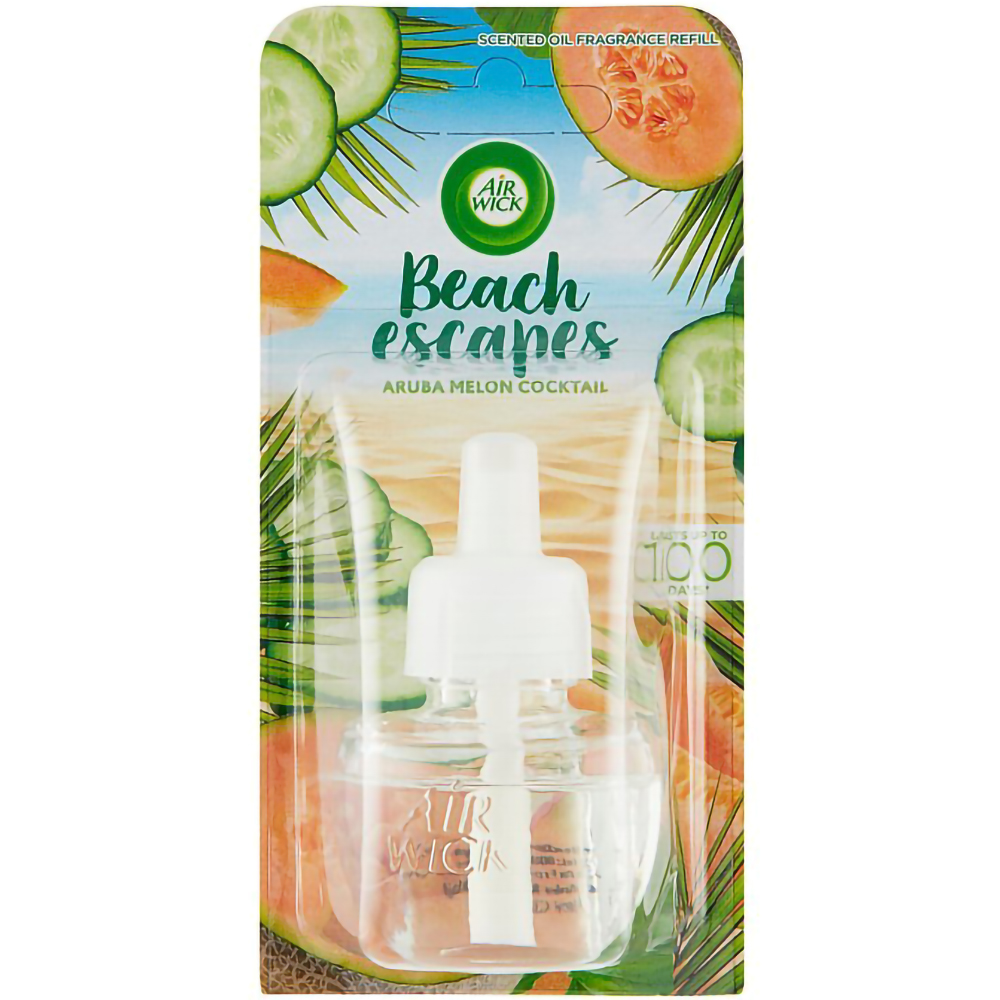 Lọ tinh dầu thiên nhiên Air Wick Aruba Melon Cocktail 19ml QT08185 - cocktail dưa vàng Aruba