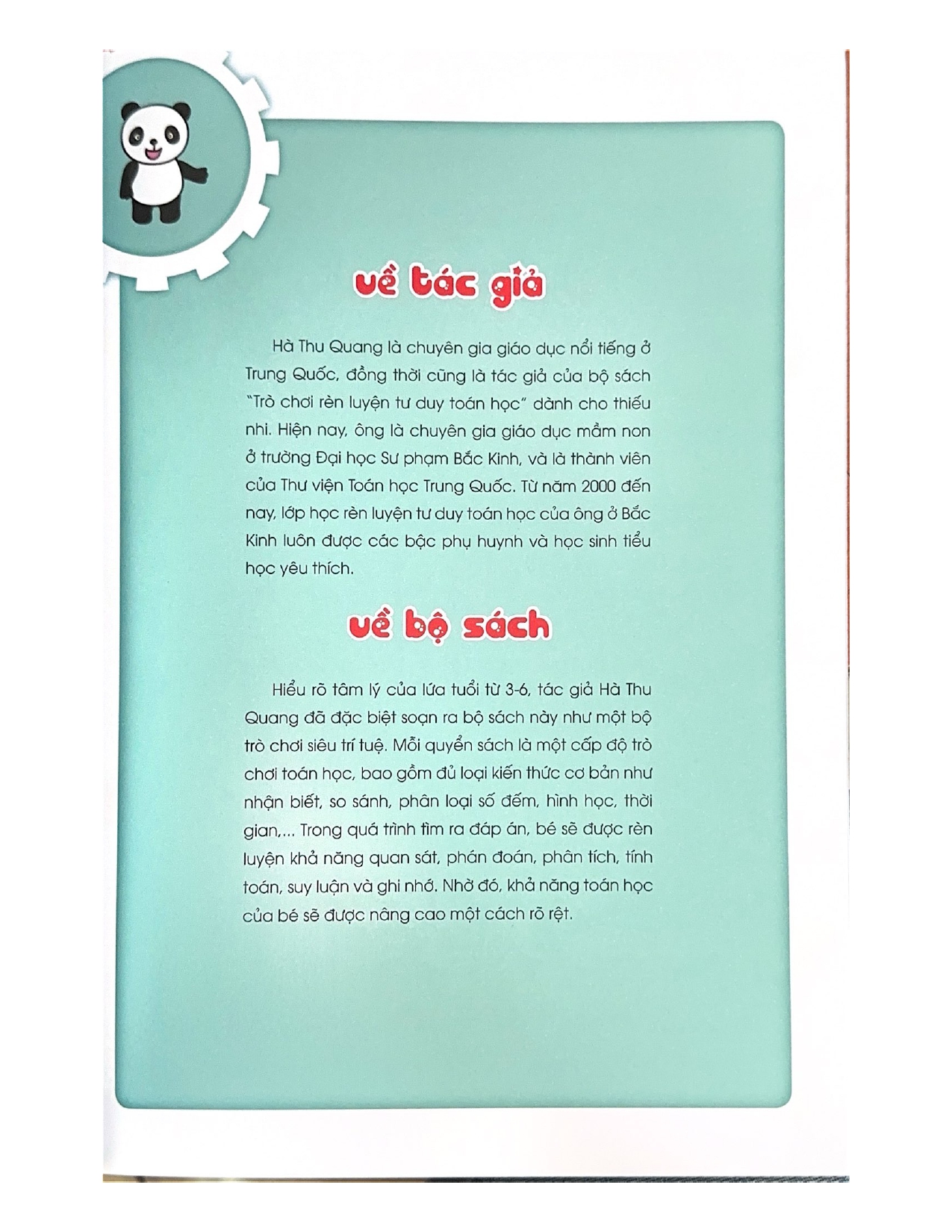 Thiên Tài Toán Học (3 - 4 Tuổi ) - Khơi Nguồn Tư Duy Toán Học