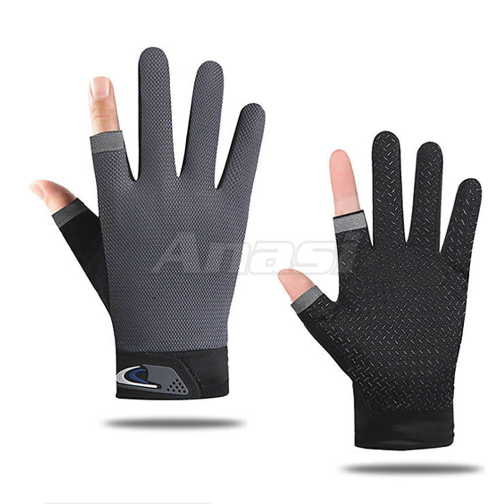 Găng tay chống nắng nam Anasi HW75 cắt 2 ngón - Găng tay chạy xe , tập gym, đi phượt