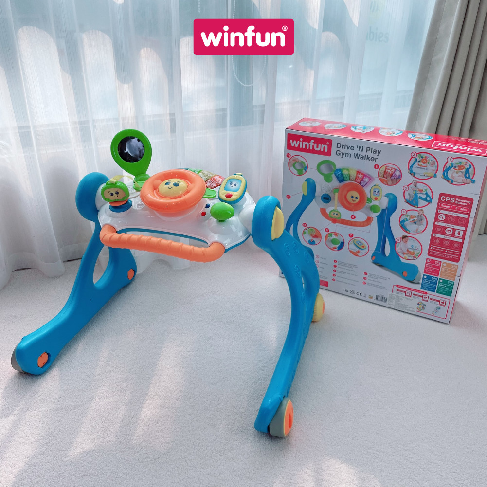 Kệ Chữ A Kết Hợp Bàn Tập Đứng, Xe Tập Đi 5 In 1 Winfun 0846