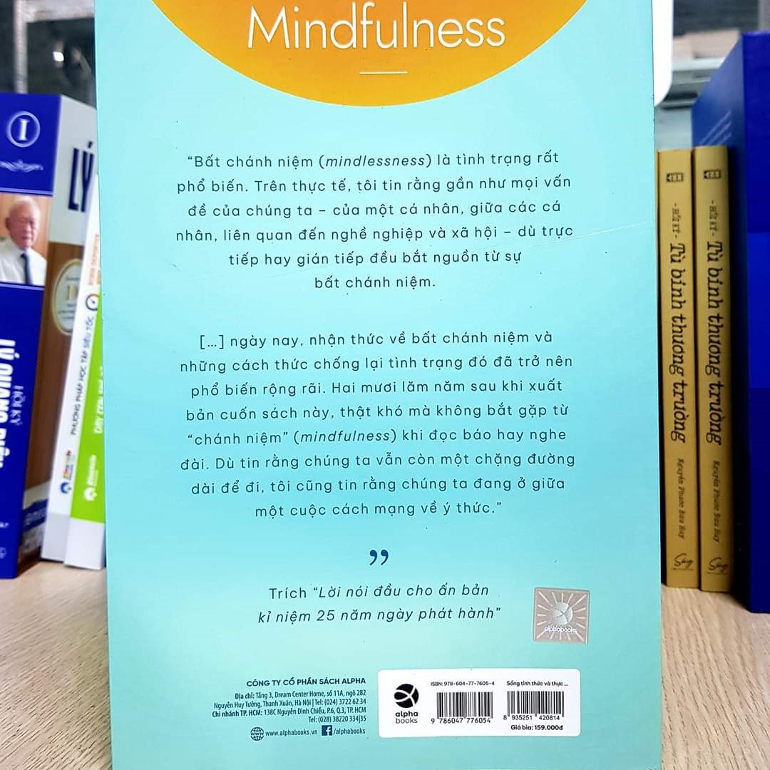 Sách - Mindfullness - Sống Thức Tỉnh Và Thực Hành Chánh Niệm 159K