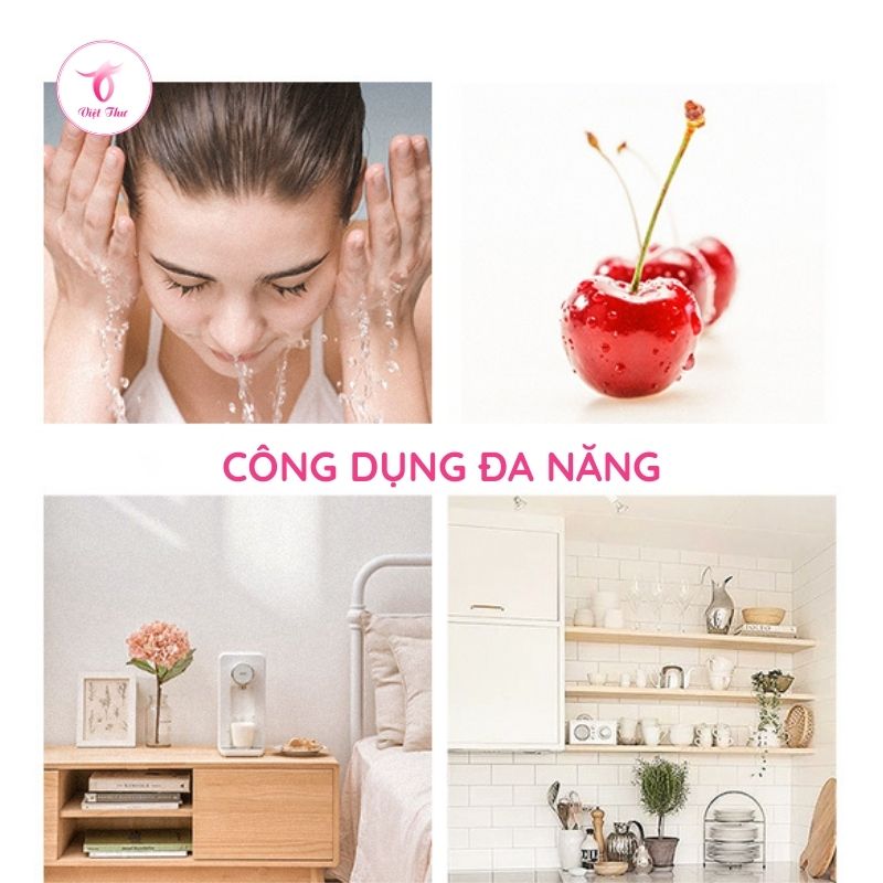 Khăn lau mặt dùng 1 lần, khăn mặt nén 100% cotton mềm mịn, kháng khuẩn tốt, bảo vệ làn da khỏi mụn Việt Thư