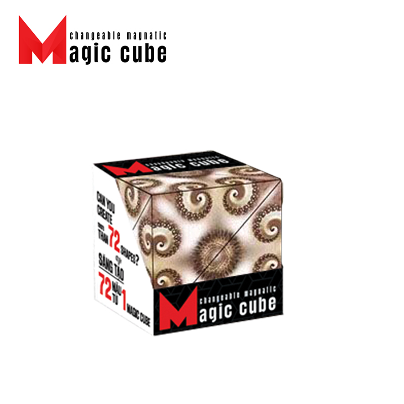 Đồ Chơi MAGIC CUBE Khối Lập Phương Ma Thuật Họa Tiết Màu Nâu MC01/BRN