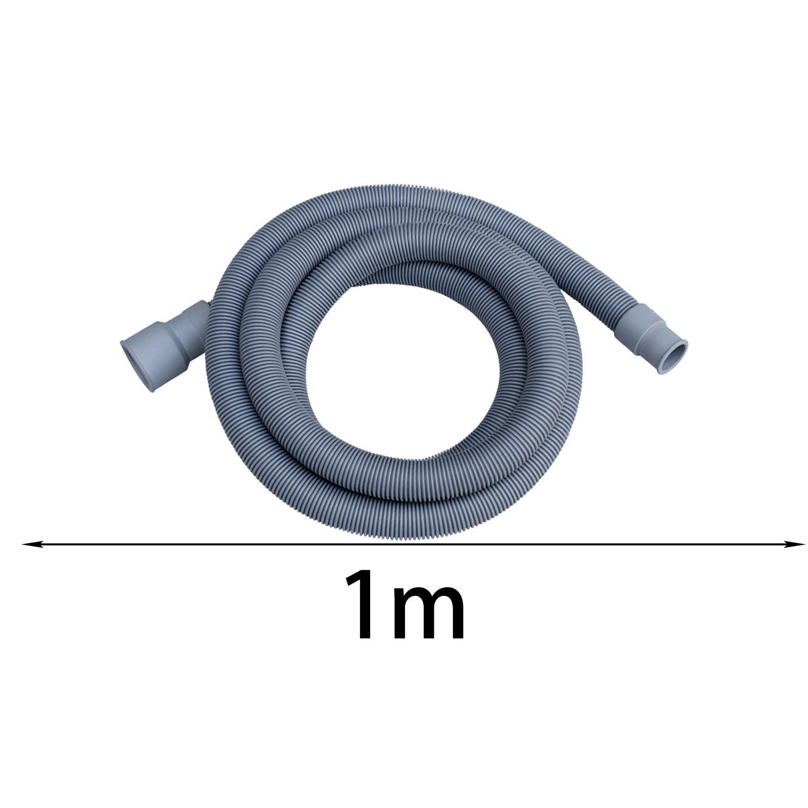 Washing Machine Drain Hose Flexible Universal Fit Replacement Accessory 1m