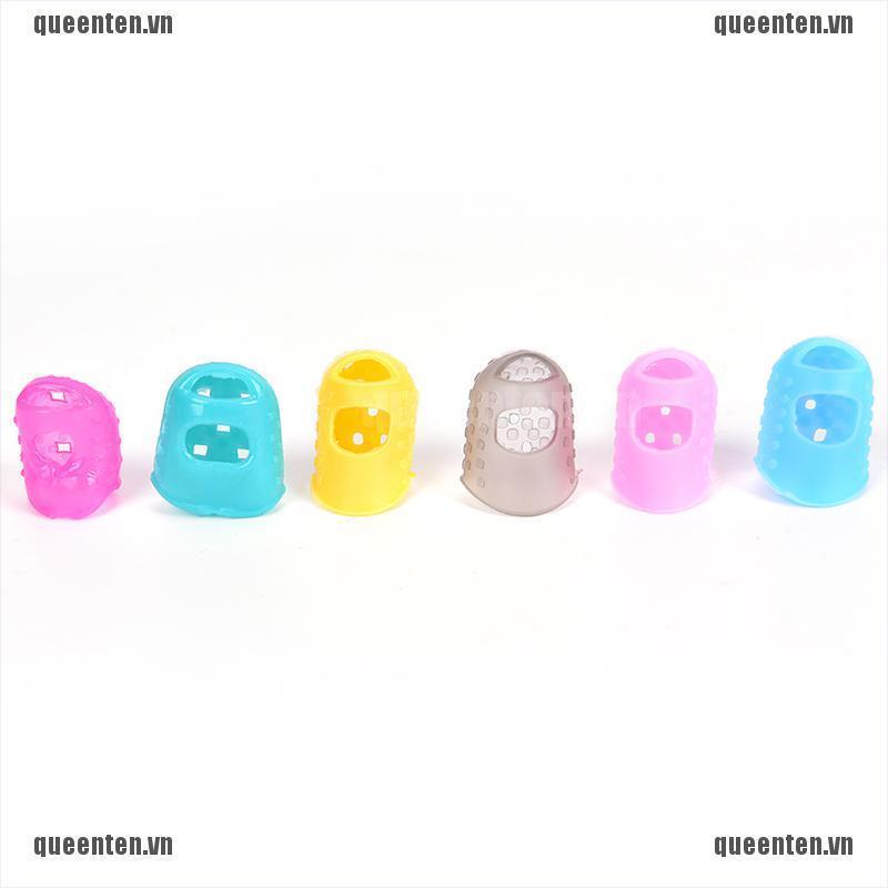 4Pcs Guitar Fingertip Protectors Finger Guards for Guitar Ukulele Accessories QUVN