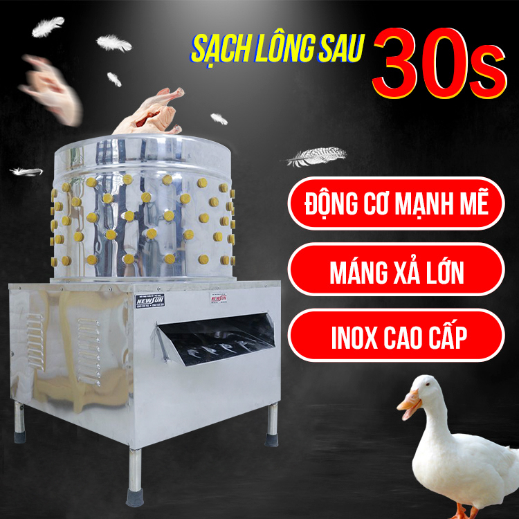 Máy Vặt, Nhổ Lông Gà Vịt Ngan NEWSUN 70 Cm - Hàng Chính Hãng