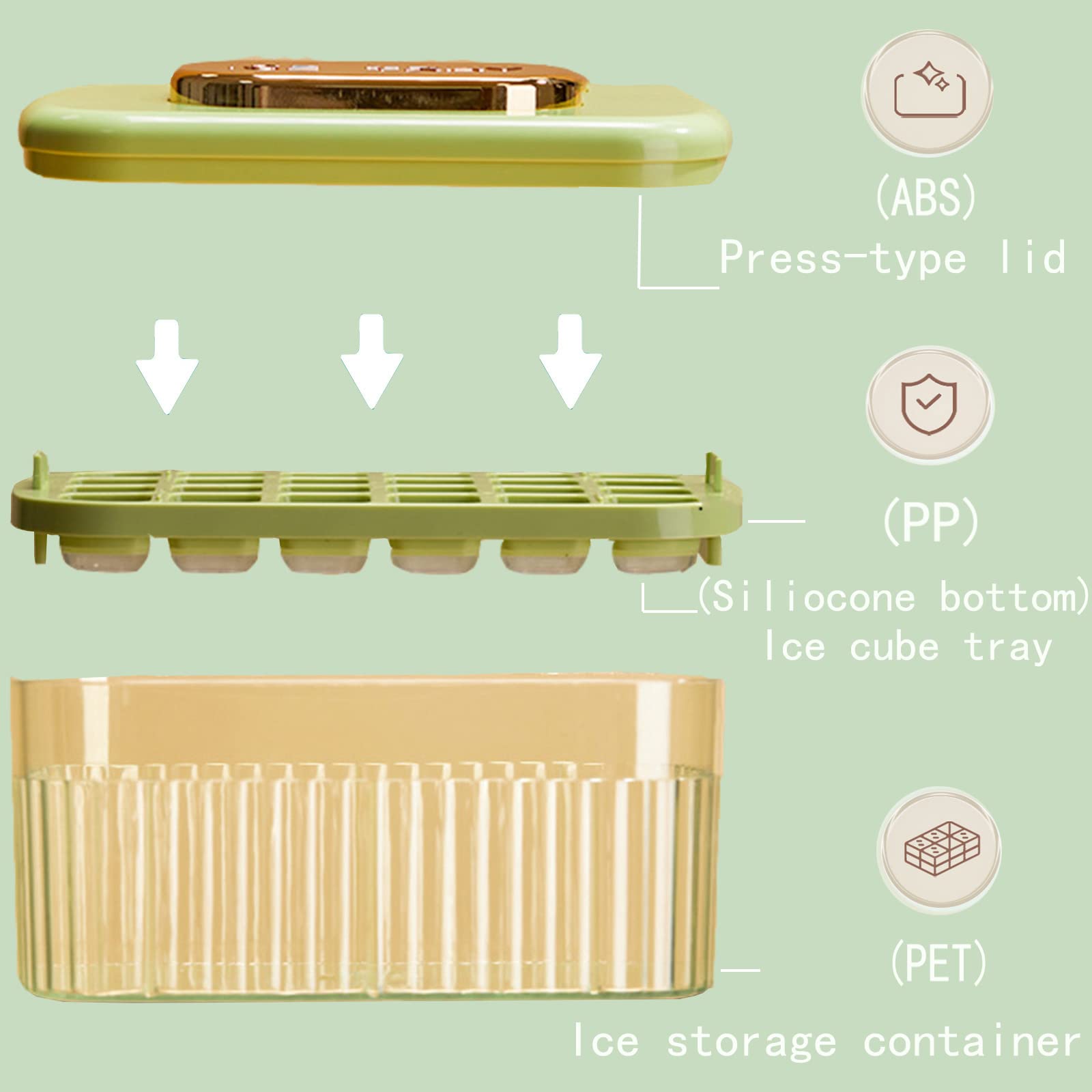 Khay làm đá thế hệ mới Ice Cube Tray