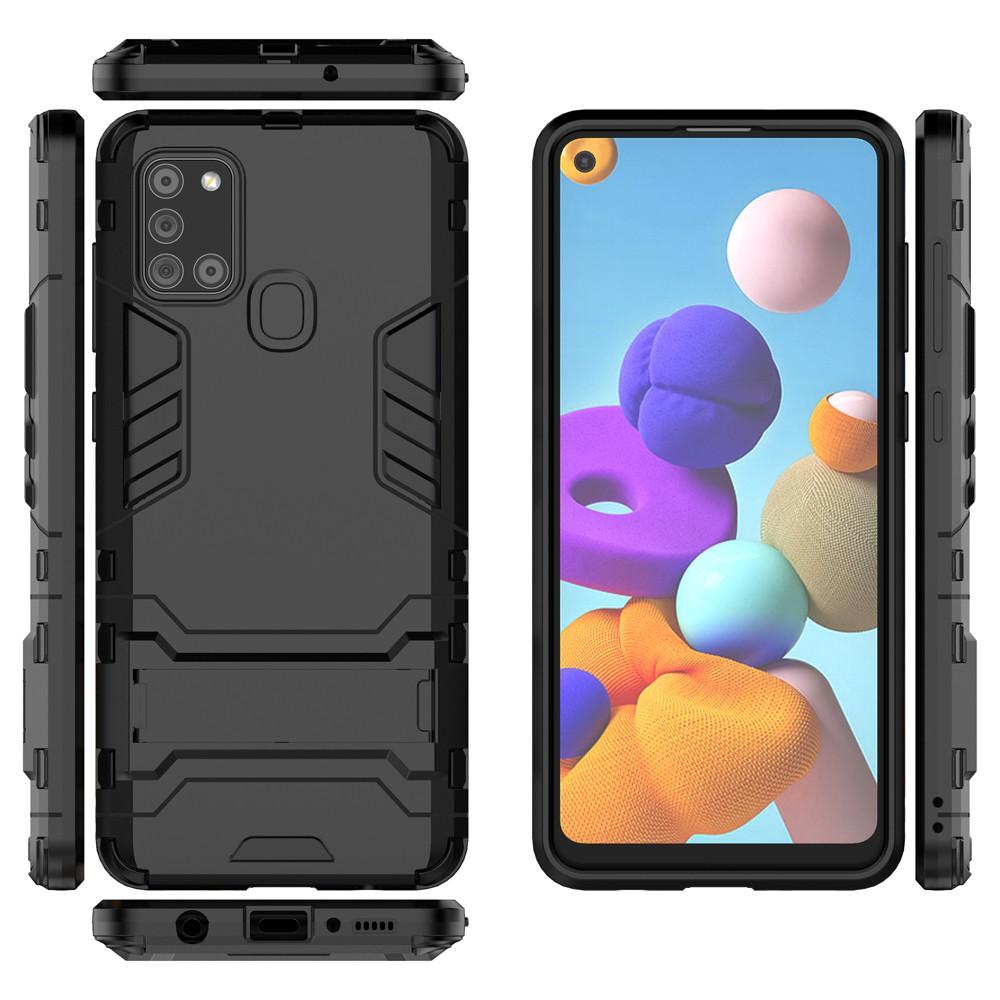 Ốp lưng cho Samsung A21S IRON MAN chống sốc bảo vệ viền và camera kèm chống xem video tiện lợi