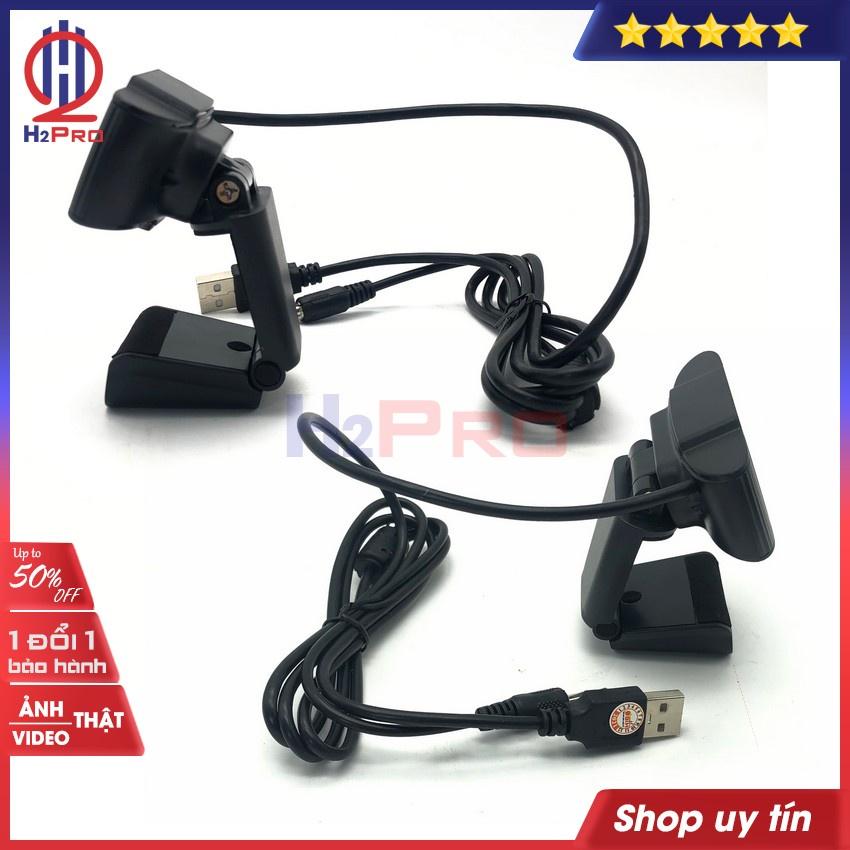 Webcam PC HD sắc nét-Có Mic H2Pro chân kẹp-dễ sử dụng (1 chiếc), webcam máy tính giá rẻ cho học sinh, sinh viên