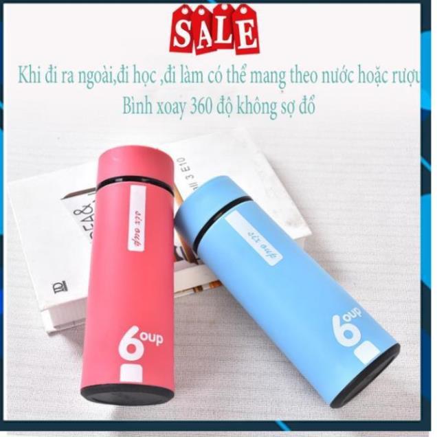 BÌNH ĐỰNG NƯỚC LÕI THỦY TINH BỌC NHỰA CHỐNG TRƠN TRƯỢT VA ĐẬP 6OUP 450ML CÓ 4 MÀU