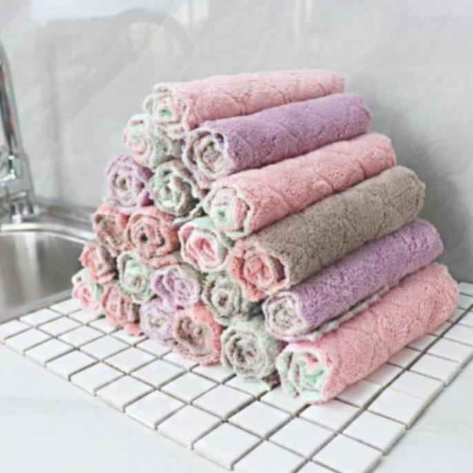 Combo 5 khăn lau đa năng siêu thấm hút 2 mặt 2395