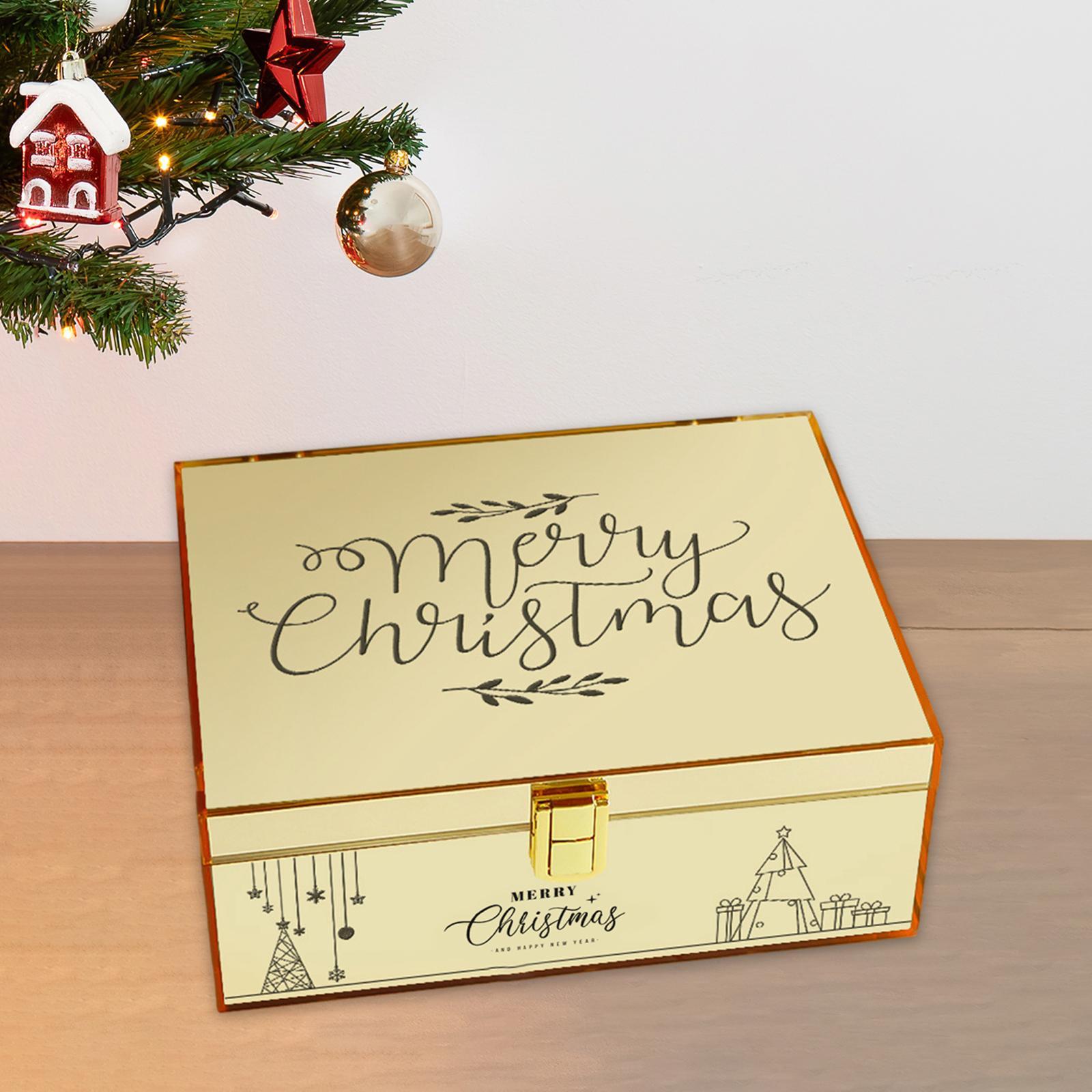 Gift Box with Lid Containers Acrylic Boxes for Birthday Bridesmaid Christmas