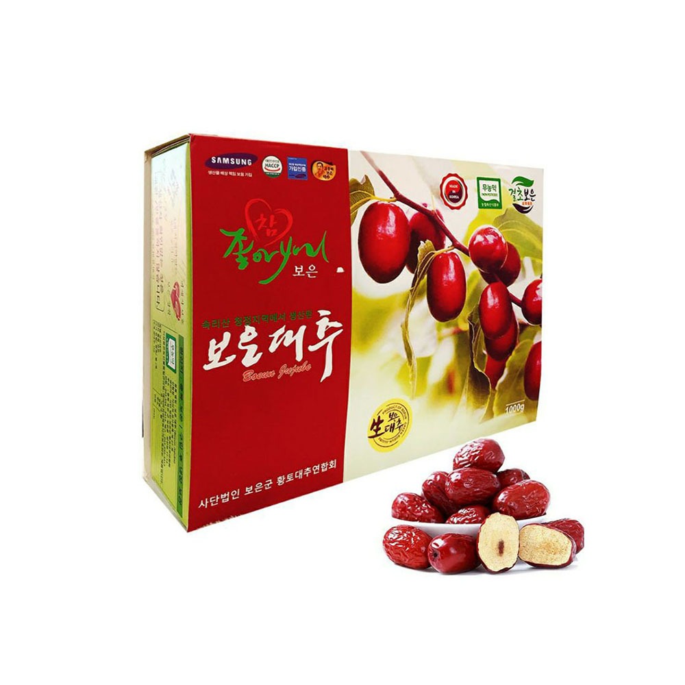 TÁO ĐỎ KHÔ HÀN QUỐC 1 KG KÈM TÚI XÁCH CAO CẤP - HÀNG CHÍNH HÃNG