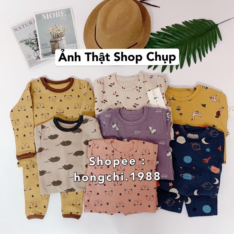 Bộ thu đông dài tay cho bé gái/ trai Ambb Kids - Hàng Trung Quốc cực đẹp