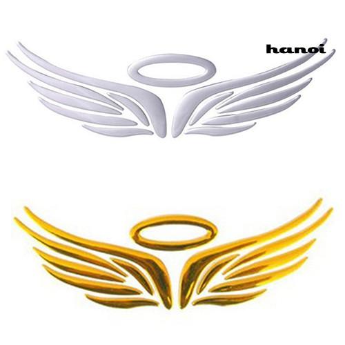 Miếng Dán Hình Đôi Cánh Thiên Thần 3d Trang Trí Xe Hơi