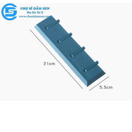 Thanh treo đồ 4 móc gấp gọn dán tường,tủ quần áo, nhà bếp, nhà tắm siêu tiện lợi
