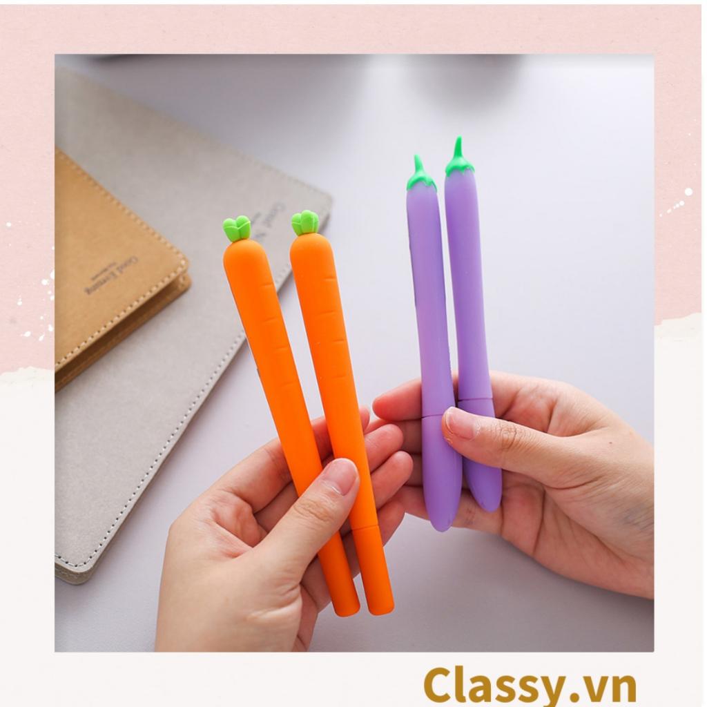 Bút gel hình trái cà Classy xinh xắn đáng yêu, mực đậm và đều PK1549