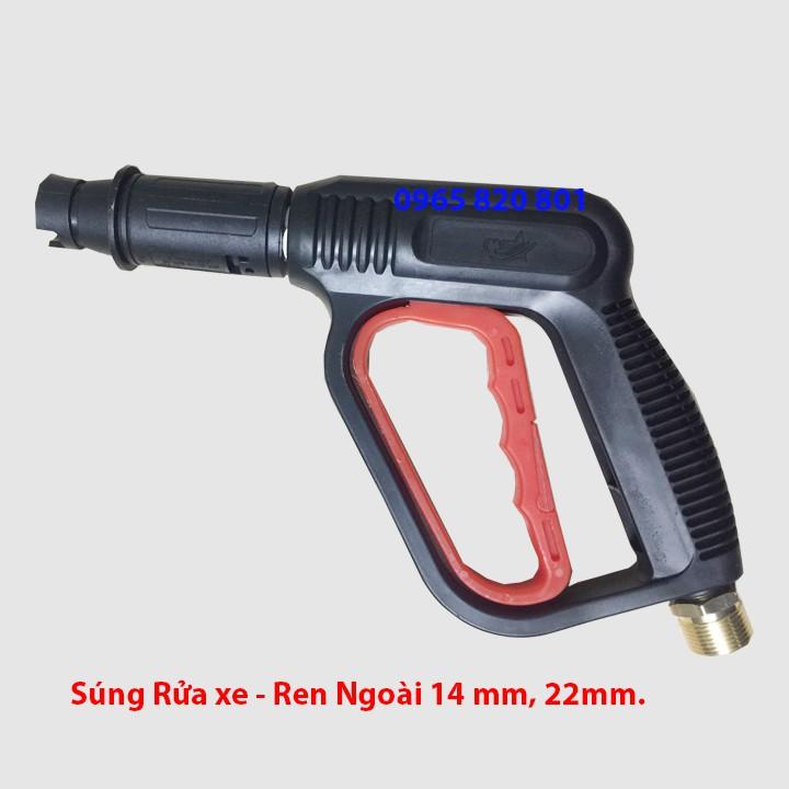 Súng rửa xe áp lực ren ngoài phi 14 - 22 siêu mạnh