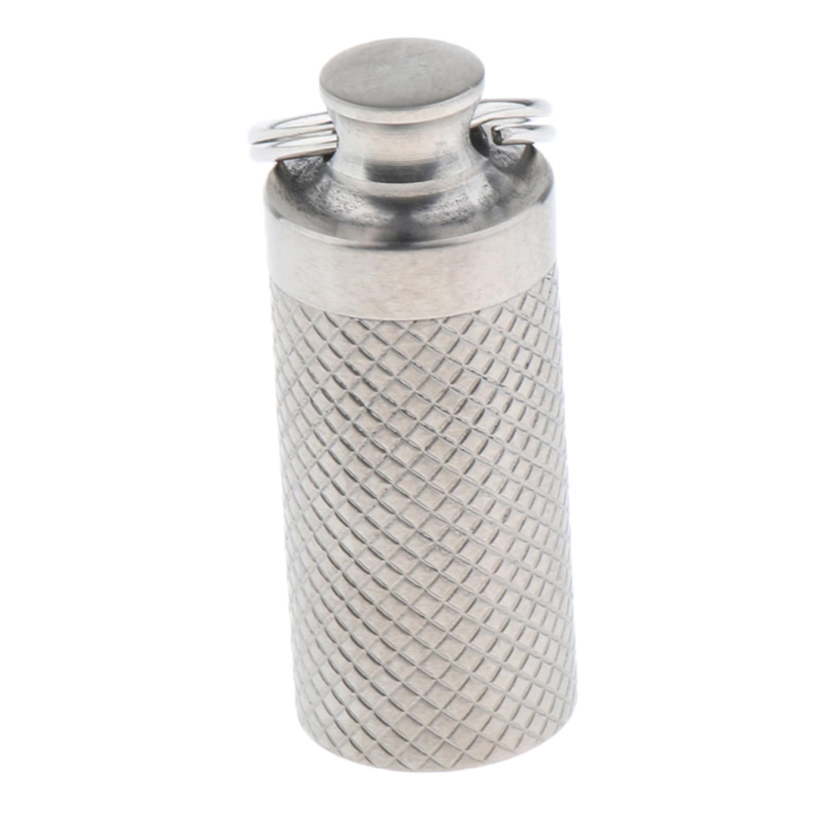 2x Outdoor Portable First Aid Container Waterproof  Box Capsule Keychain