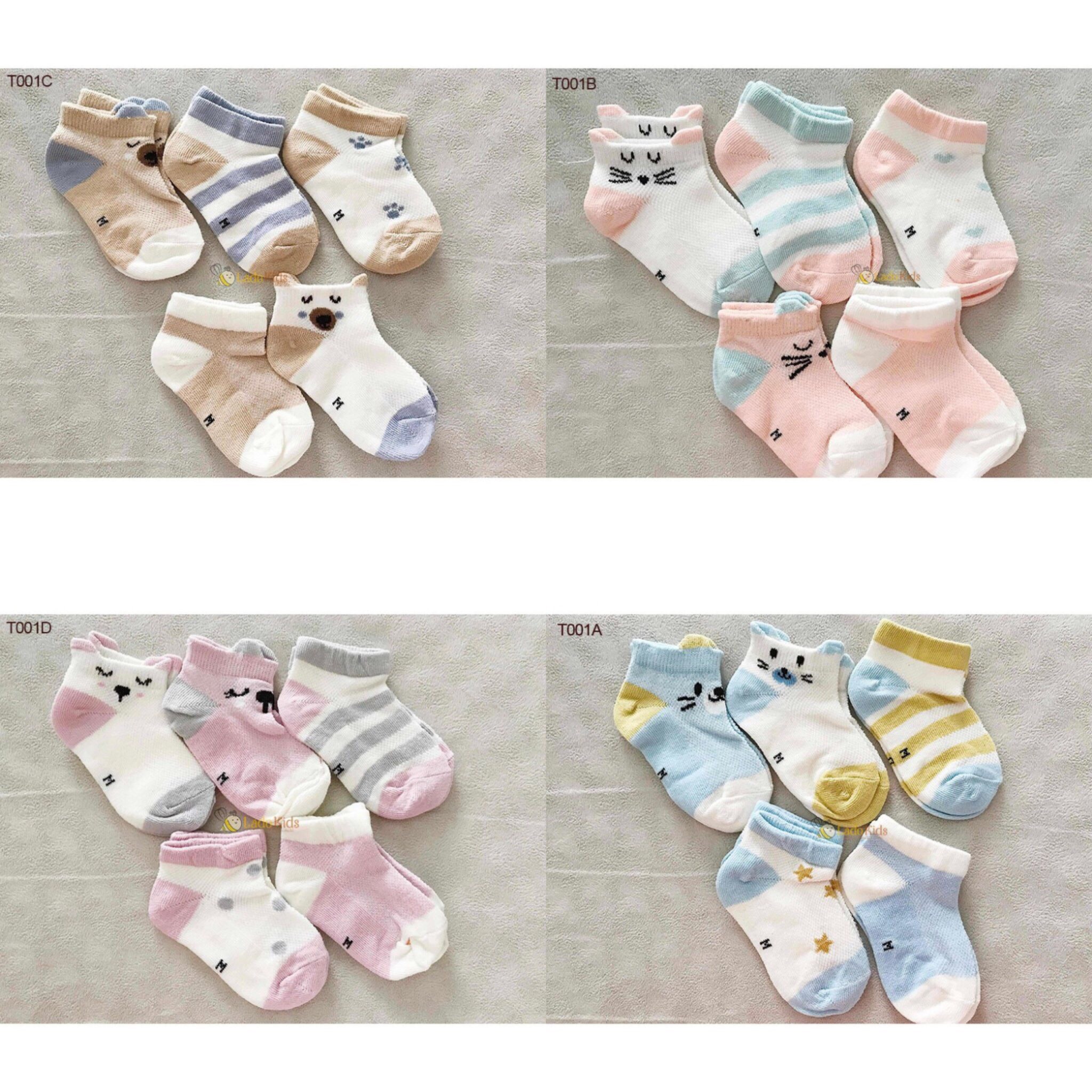 Set 5 đôi tất Kid Sock điều hòa cho bé