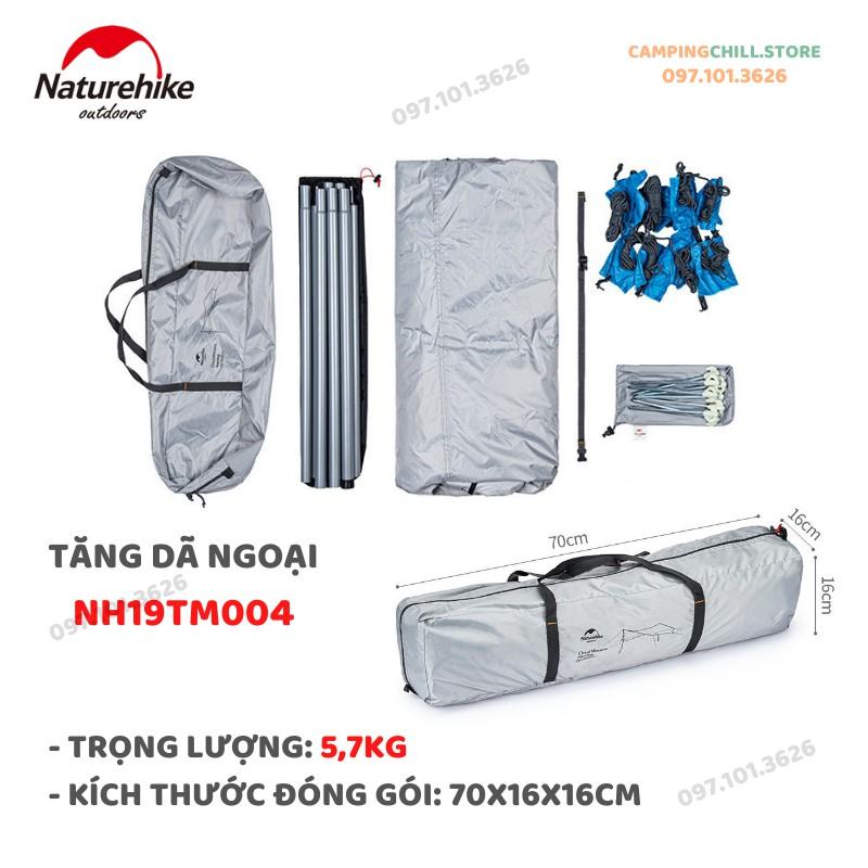 TĂNG DÃ NGOẠI, CẮM TRẠI PHỦ BẠC CHẤT LƯỢNG CAO NATUREHIKE NH19TM004